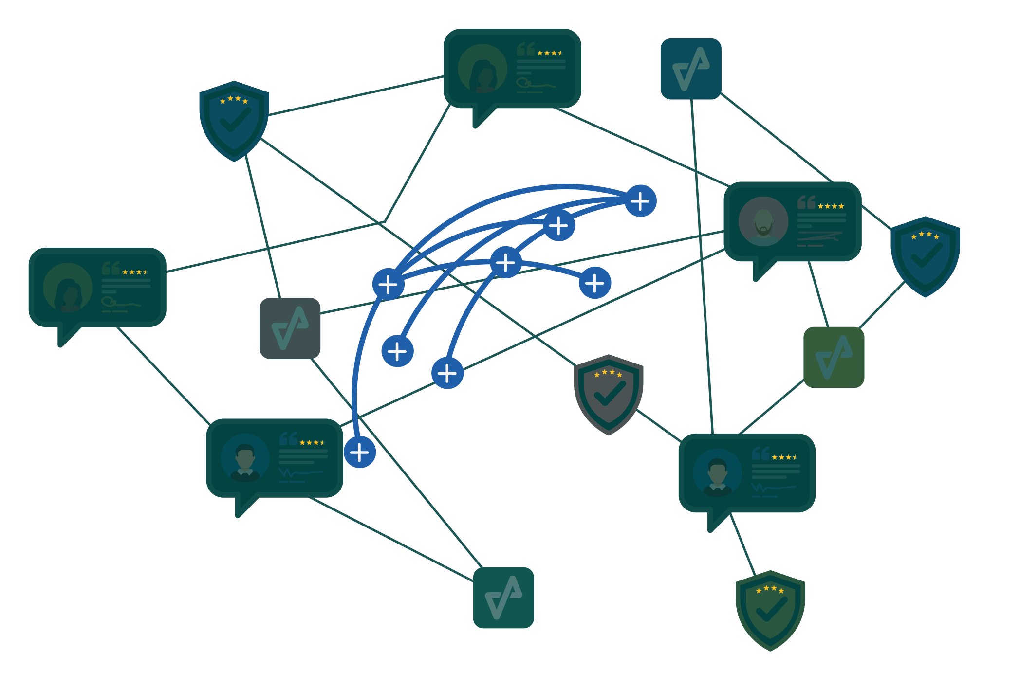 Decorative image of global connections